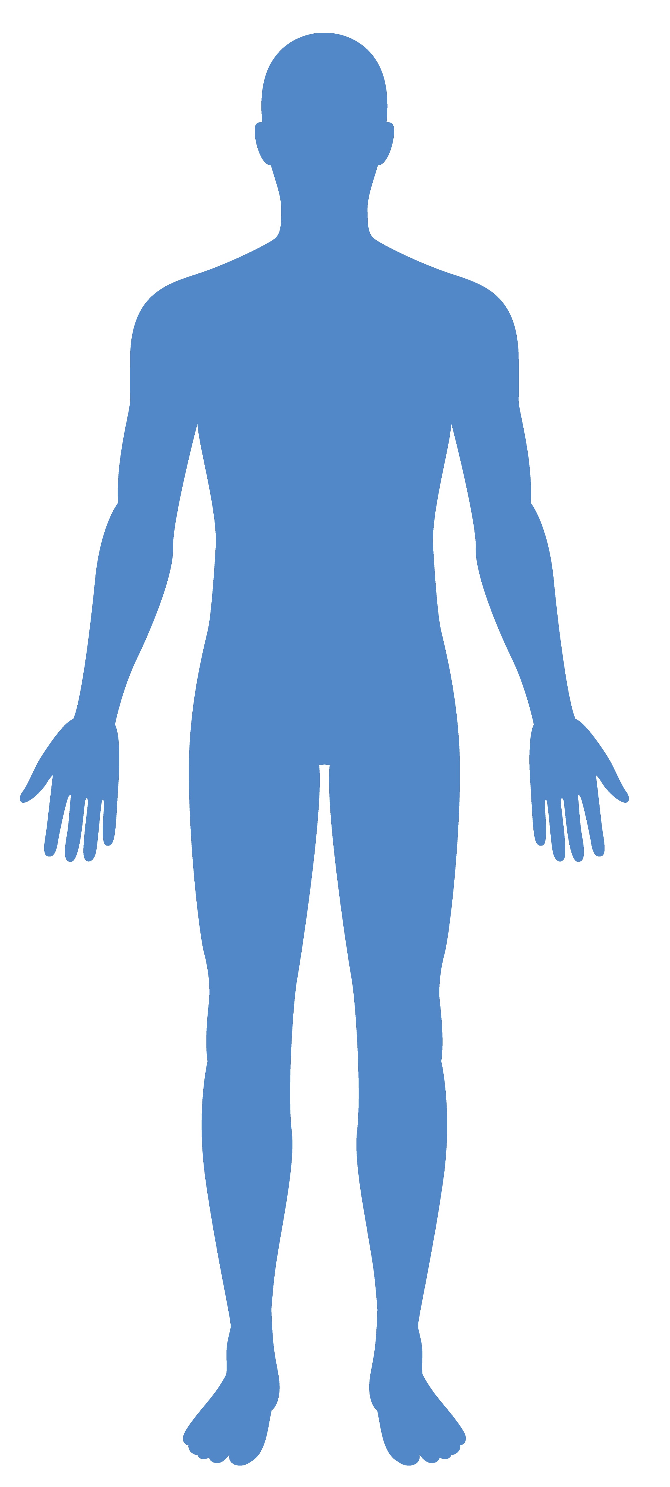 Human body silhouette
